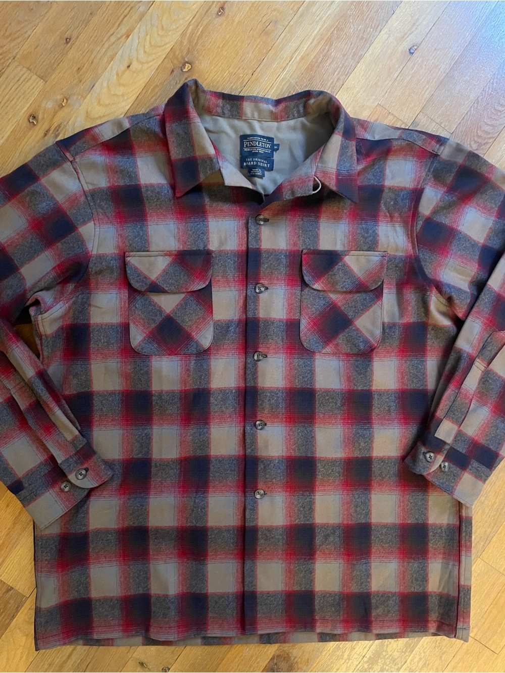 Mens Pendleton Ombré Plaid Board Shirt